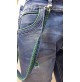 99 BE BERMUDA  JEANS CON RISVOLTO RIFINITO VERDE +ROTTURE  9900800055